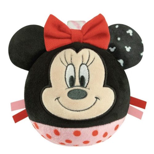 Disney Minnie Round plüss labdafigura, baba csörgő Clementoni