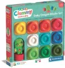 Színes Clemmy puha építőkocka szett 10 db-os figurával Clementoni