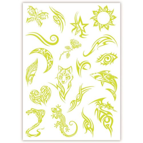 Crazy Chic Wolf sötétben világító tetoválás Clementoni