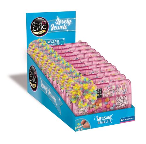 Crazy Chic Message Creations karkötő készítő kreatív szett Clementoni