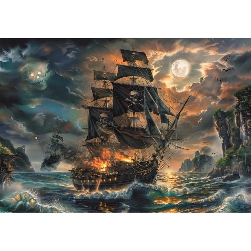 Kalózhajó Haunted Seas 300 db-os puzzle Clementoni