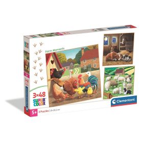 Farm Moments 3x48 db-os puzzle Clementoni