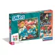 Hupikék törpikék Village 3x48 db-os puzzle Clementoni