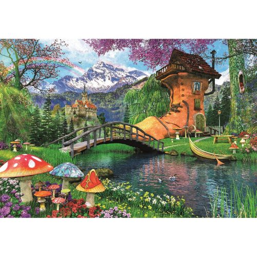 Mesebeli ház Old Shoe House 500 db-os Compact puzzle Clementoni