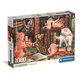 Cicás Curious Whiskers 1000 db-os Compact puzzle Clementoni