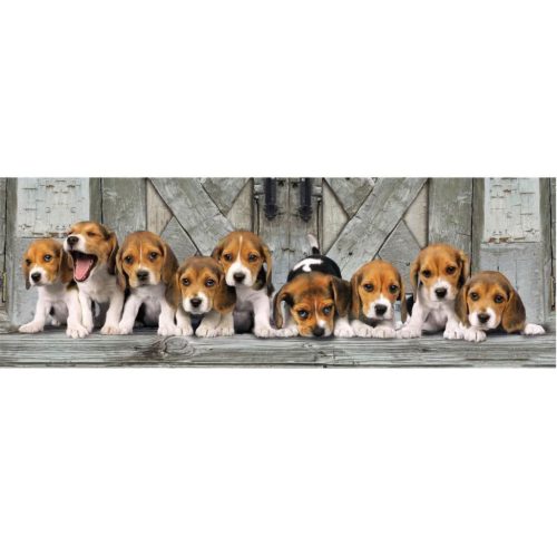 Kutyás Beagles 1000 db-os panoráma puzzle Clementoni