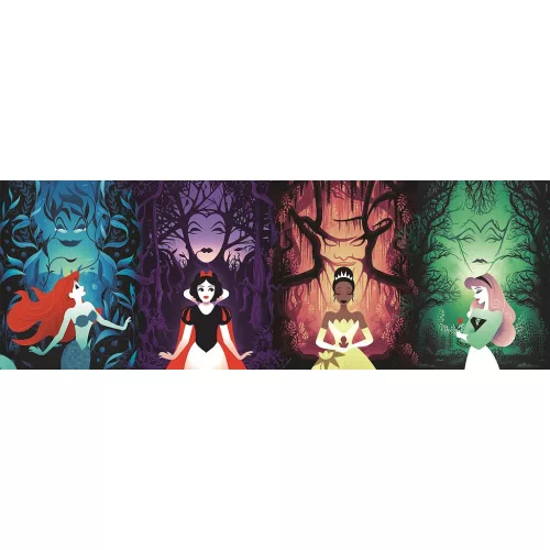 Disney Hercegnők, Gonoszok Destinies 1000 db-os panoráma Compact puzzle Clementoni