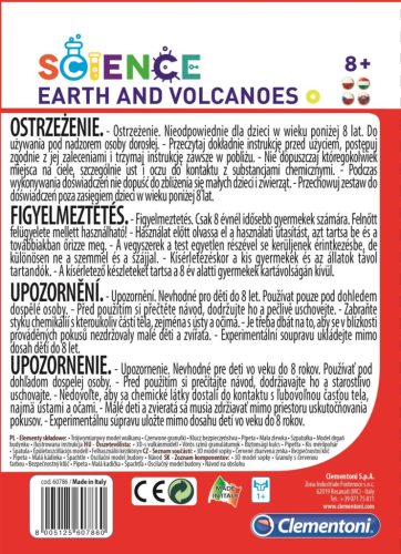 Föld és vulkánok Experiment tudományos szett Clementoni