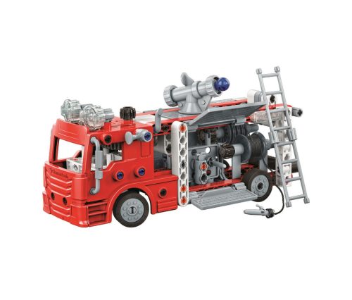 Tűzoltóautó Mechanics 2 az 1-ben építőjáték Clementoni