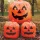 Halloween Orange dísz lombzsák 3 db-os szett