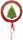 Karácsony Tree fólia lufi 43 cm