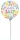 Színes Sweet baby mini fólia lufi 23 cm (WP)