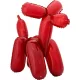Piros Red kutya fólia lufi 48 cm