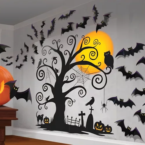 Halloween Family Friendly fali dekoráció szett 32 db-os