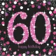 Happy Birthday Pink 60 szalvéta 16 db-os 33x33 cm