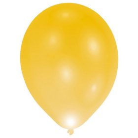   Világító LED Gold léggömb, lufi 5 db-os 11 inch (27,5 cm)