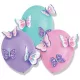 Pillangó Flutter léggömb, lufi 3 db-os kiegészítőkkel 14 inch (35,5 cm)