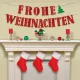 Frohe Weihnachten Red papír felirat 365 cm