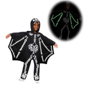   Csontváz Pterodactylus sötétben világító jelmez 10-12 év