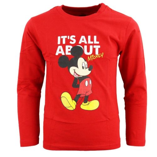 Disney Mickey All About gyerek hosszú ujjú póló 3 - 8 év / 98 - 128 cm