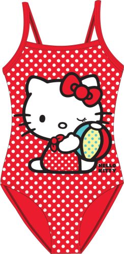 Hello Kitty Red gyerek fürdőruha, úszó 4 - 9 év / 104 - 134 cm