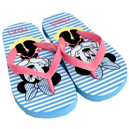 Disney Minnie Blue Bow gyerek papucs, Flip-Flop 26-33