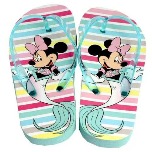 Disney Minnie Mermaid gyerek papucs, Flip-Flop 26-33