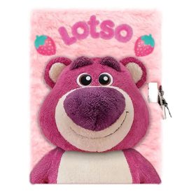   Disney Játékháború Lotso Strawberry 3D plüss A5 lakatos napló