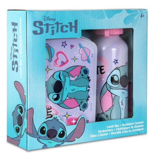 Disney Lilo és Stitch, A csillagkutya This World szendvicsdoboz + alumínium kulacs szett