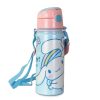 Hello Kitty Cinnamoroll alumínium szívószálas kulacs akasztóval 600 ml