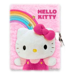 Hello Kitty Rainbow 3D plüss A5 lakatos napló
