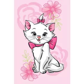 Disney Marie Pink Flower polár takaró 100x150cm