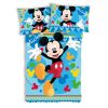 Disney Mickey Joyful gyerek, ovis ágyneműhuzat 100×135 cm, 40×60 cm