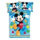 Disney Mickey Joyful gyerek, ovis ágyneműhuzat 100×135 cm, 40×60 cm