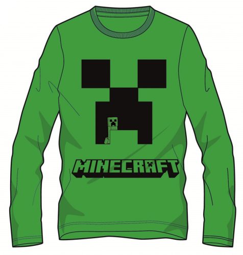 Minecraft Creeper Green gyerek hosszú ujjú póló, felső 6 - 12 év / 116 - 152 cm