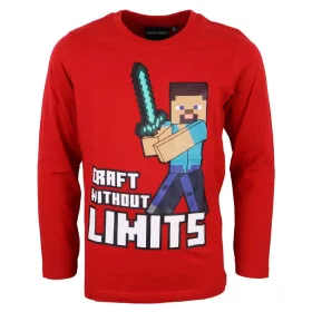   Minecraft Without Limits gyerek hosszú ujjú póló, felső 6 - 12 év / 116 - 152 cm
