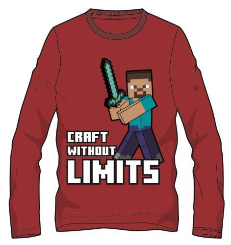 Minecraft Without Limits gyerek hosszú ujjú póló, felső 6 - 12 év / 116 - 152 cm
