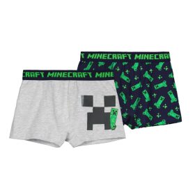   Minecraft Creeper Combo gyerek boxeralsó 2 darab/csomag 6 - 12 év / 116 - 152 cm