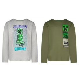   Minecraft c gyerek hosszú ujjú póló, felső 6 - 12 év / 116 - 152 cm