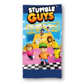   Stumble Guys Game World fürdőlepedő, strand törölköző 70x140cm (Fast Dry)
