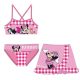 Disney Minnie Checkered gyerek bikini és szoknya szett 4 - 10 év / 104 - 140 cm