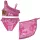 Barbie Style gyerek bikini és sarong szett 3 - 8 év / 98 - 128 cm