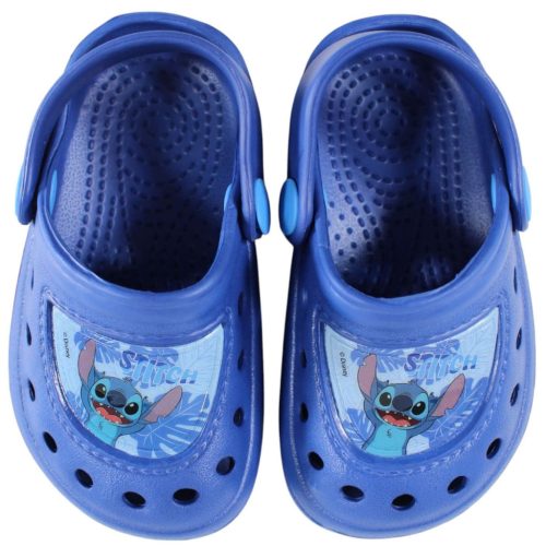 Disney Lilo és Stitch, A csillagkutya Blue Smile gyerek papucs, clog 22-32