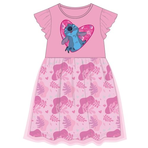 Disney Lilo és Stitch, A csillagkutya Pink Leaf gyerek nyári ruha 2 - 6 év / 92 - 116 cm