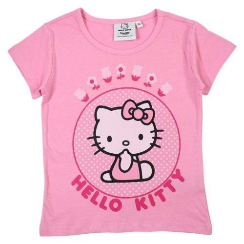 Hello Kitty Pink gyerek rövid póló, felső 3 - 8 év / 98 - 128 cm
