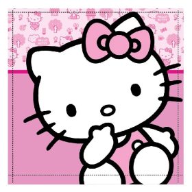   Hello Kitty Cutie kéztörlő, arctörlő, törölköző 30x30cm