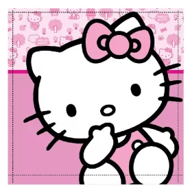   Hello Kitty Cutie kéztörlő, arctörlő, törölköző 30x30cm