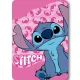 Disney Lilo és Stitch, A csillagkutya Pink Wave polár takaró 100x140cm