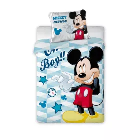   Disney Mickey Oh Boy gyerek, ovis ágyneműhuzat 100×135 cm, 40×60 cm