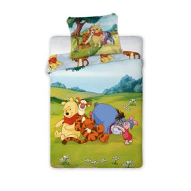  Disney Micimackó Sunny Meadow gyerek, ovis ágyneműhuzat 100×135 cm, 40×60 cm